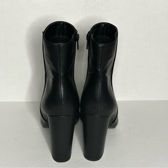 Miss Lola Chunky Block Heel Ankle Boots Black Women’s Size 7.5 - Picture 6 of 13